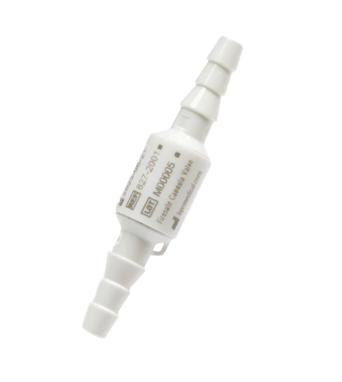 Conector FireSafe, valva unisens si antipropagare foc pt. canula sau masca de oxigen