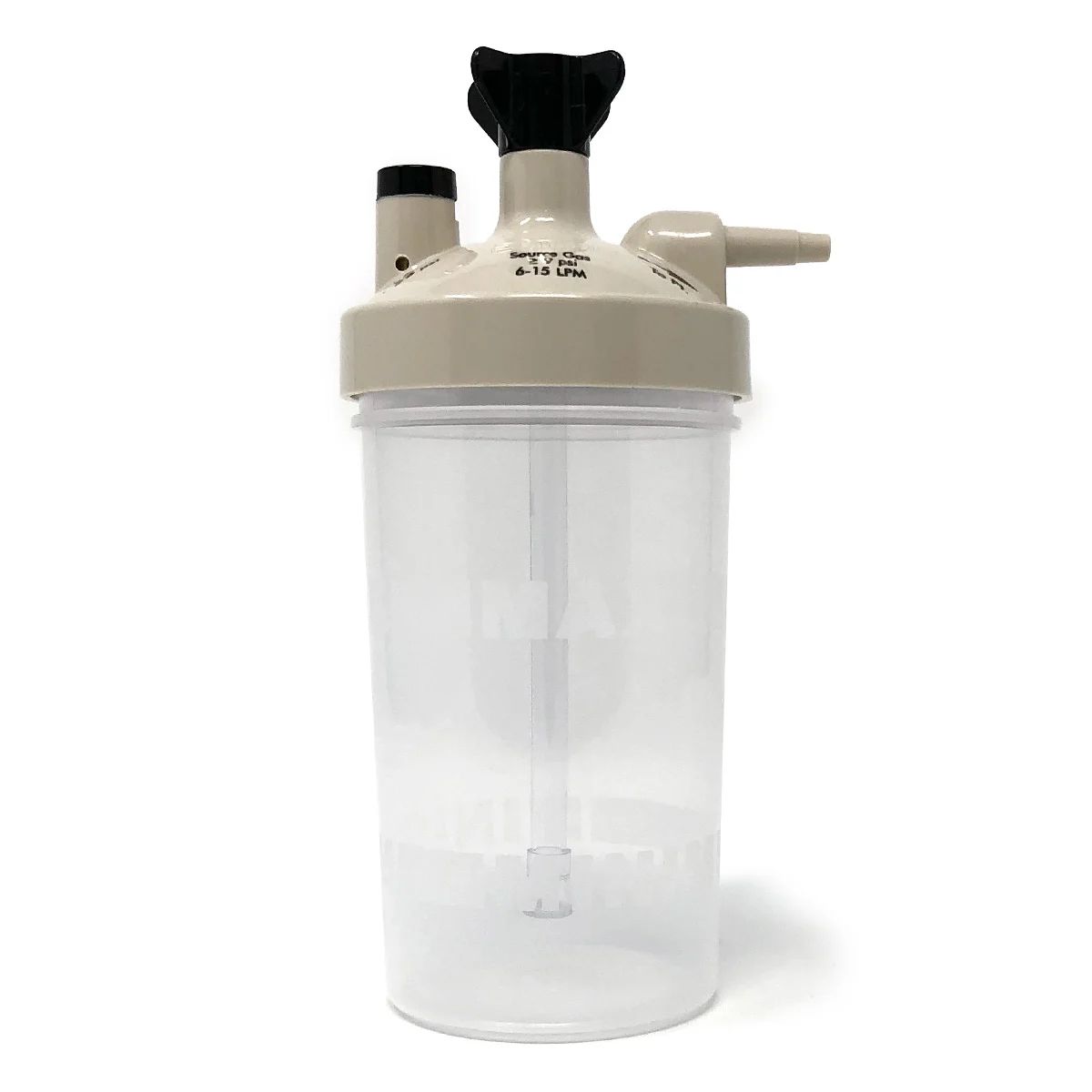 Barbotor - Bol umidificator 6-15 LPM, Supapa 6 PSI, 290 ml