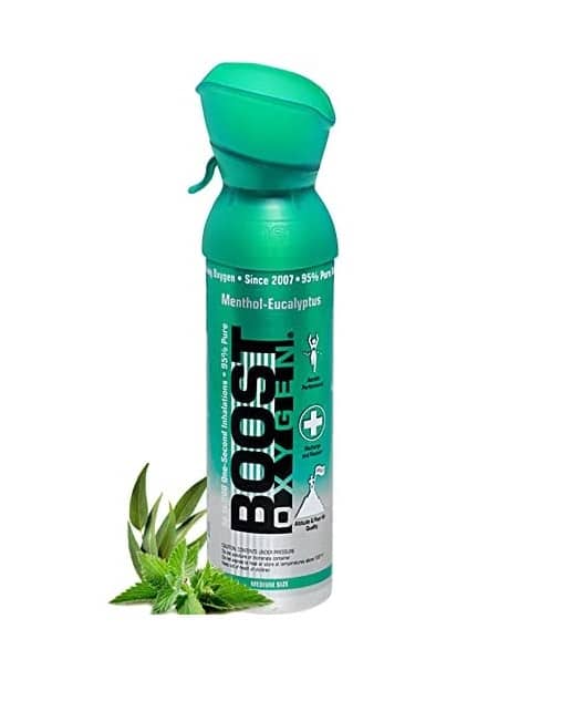 Doza oxigen pur cu inhalator, oxigen concentratie 95%, Eucalipt - Boost Oxygen