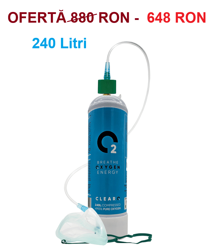 Set Butelie Oxigen Ultraportabil 240 Litri
