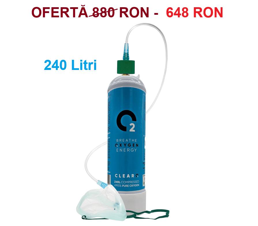 Set Butelie Oxigen Ultraportabil 240 Litri