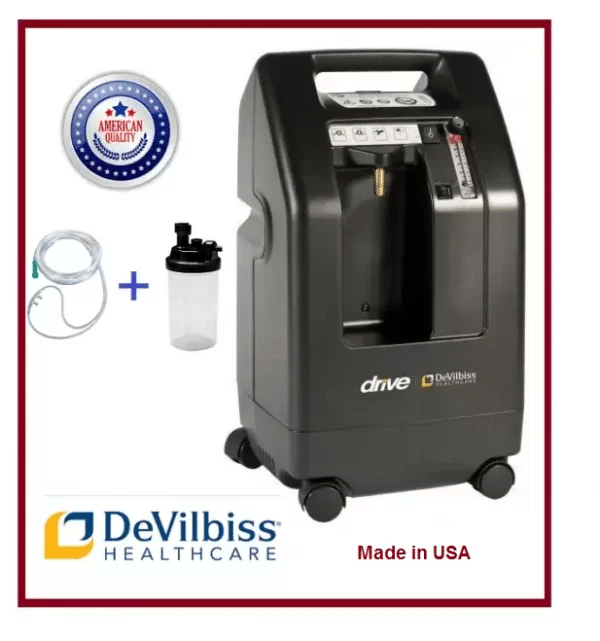 Concentrator de Oxigen Drive DeVilbiss, Compact 525, Debit de la 0.5 la 5 LPM, concentratie oxigen 96%