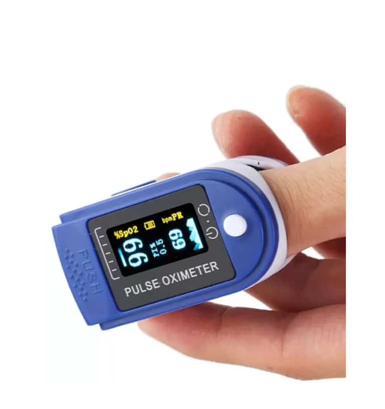 Pulsoximetru digital iUni H8, Indica nivelul de saturatie a oxigenului din sange, Rata pulsului, Albastru