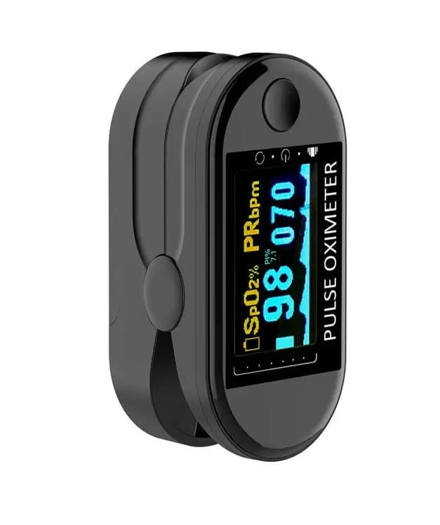 Pulsoximetru digital iUni V9, Indica nivelul de saturatie a oxigenului din sange, Rata pulsului, OLED