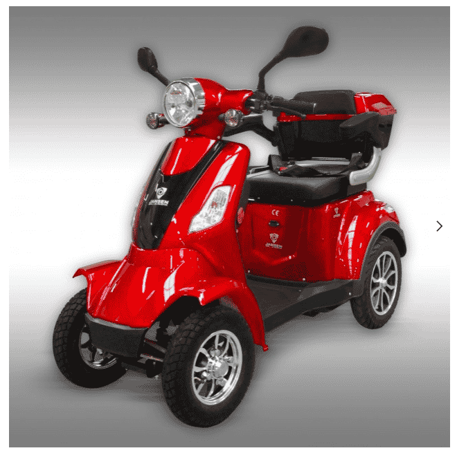 Scuter electric Jansen DL-1000, culoare rosie, viteza maxima 25 km/h Oferta!