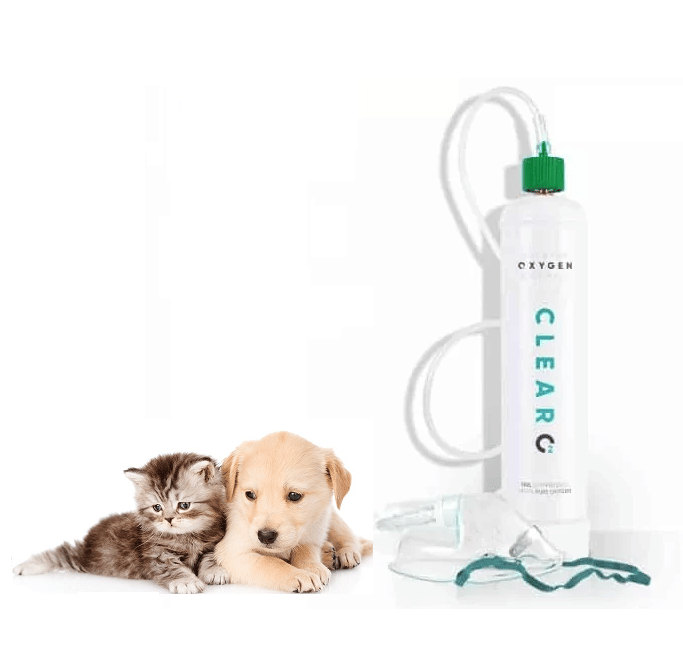 Butelie Oxigen Pur 110 L cu masca si furtun pentru animale de companie
