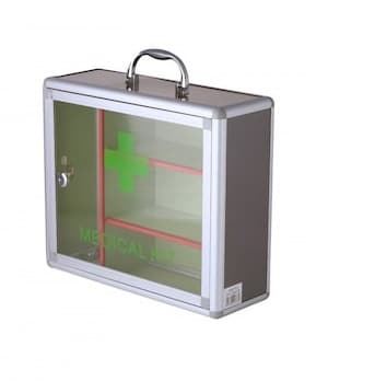 Cutie trusa medicala material plastic cu cheie, 34x12x29cm